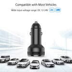 65W Dual Ports Car Charger Phone Charging Adapter for OnePlus 9R/9 Pro/8T/8 Pro/7T Pro/7/6T Warp Charge Fast Charger