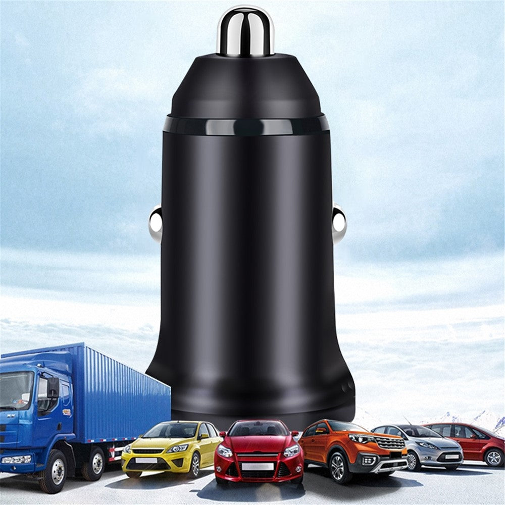 MiniPhone Type-C+USB Car Charger Adapter - 20W PD 3.0 Mini Phone Charger Fast Car Charger