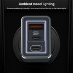 IVON CC43 45W PD 3.0 Dual Type-C+QC 3.0 USB Square Car Charger Phone Fast Charging Power Adapter