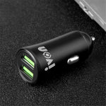 IVON CC26 5V 2.1A Dobbelt USB-port Hurtig Biloplader til Mobiltelefoner, Kameraer, Tablets, Laptops og Mere
