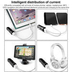 IVON CC26 5V 2.1A Dobbelt USB-port Hurtig Biloplader til Mobiltelefoner, Kameraer, Tablets, Laptops og Mere