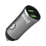 IVON CC26 5V 2.1A Dobbelt USB-port Hurtig Biloplader til Mobiltelefoner, Kameraer, Tablets, Laptops og Mere