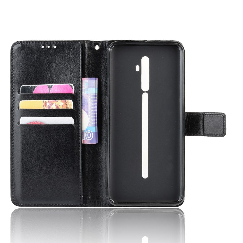 Crazy Horse Wallet Leather Stand Case for OPPO Reno2 Z/F