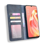 Magnetiskt läderfodral i vintagestil för OPPO A91/F15