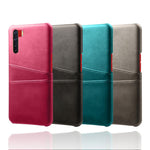 with Double Card Slots PU Leather Coated PC Shell for Oppo A91 / F15