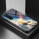 Starry Sky Tempered Glass + PC + TPU Protection Case for Oppo Find X2 Pro