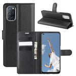 Litchi Skin Wallet Leather with Stand Case for Oppo A52 / A92 / A72