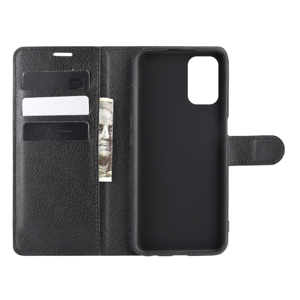 Litchi Skin Wallet Leather with Stand Case for Oppo A52 / A92 / A72
