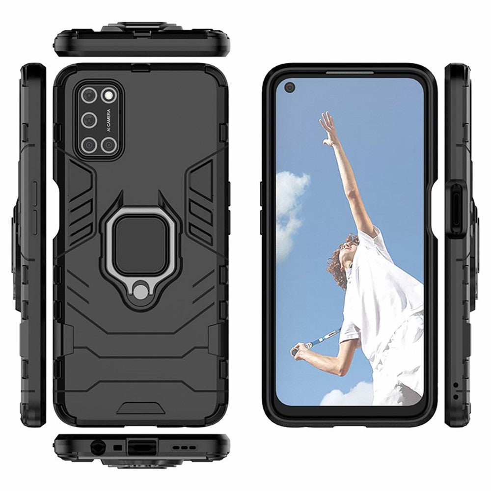 Ring Holder Kickstand PC + TPU Shell for Oppo A52/A72/A92