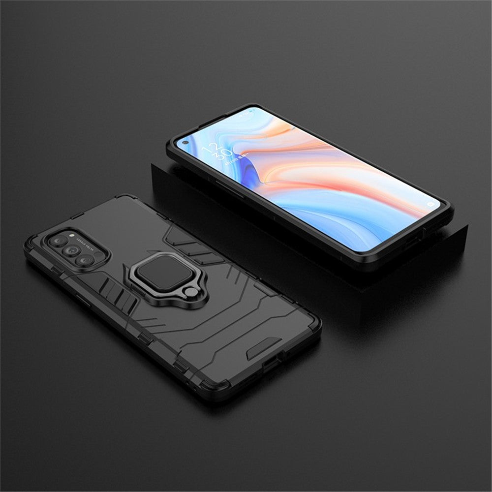 Cool Guard PC + TPU Hybrid Phone Shell with Kickstand for Oppo Reno4 Pro 5G