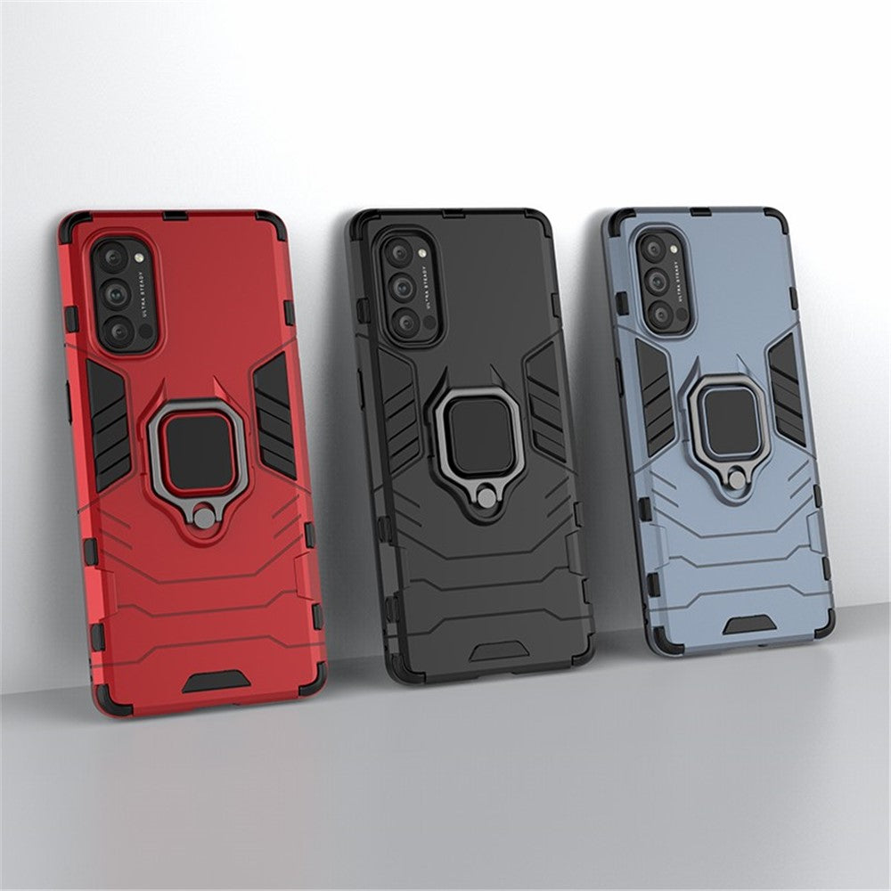 Cool Guard PC + TPU Hybrid Phone Shell with Kickstand for Oppo Reno4 Pro 5G