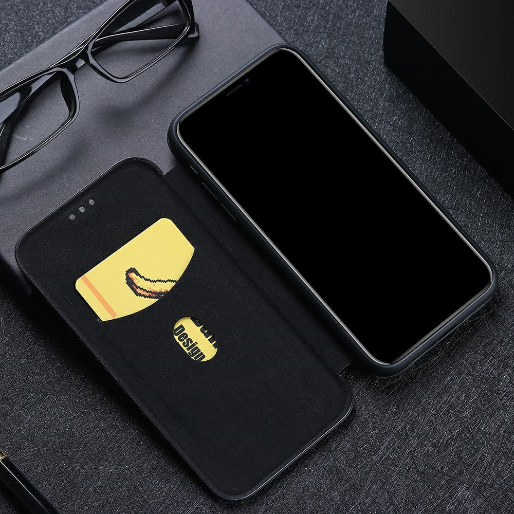 Carbon Fiber Skin Auto-absorbed Leather Cover for Oppo A92/A72/A52