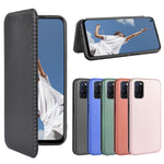 Carbon Fiber Skin Auto-absorbed Leather Cover for Oppo A92/A72/A52