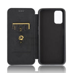 Carbon Fiber Skin Auto-absorbed Leather Cover for Oppo A92/A72/A52