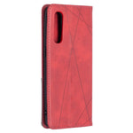 Geometriskt mönster läderfodral med korthållare för OPPO Find X2 Neo / Reno3 Pro 5G