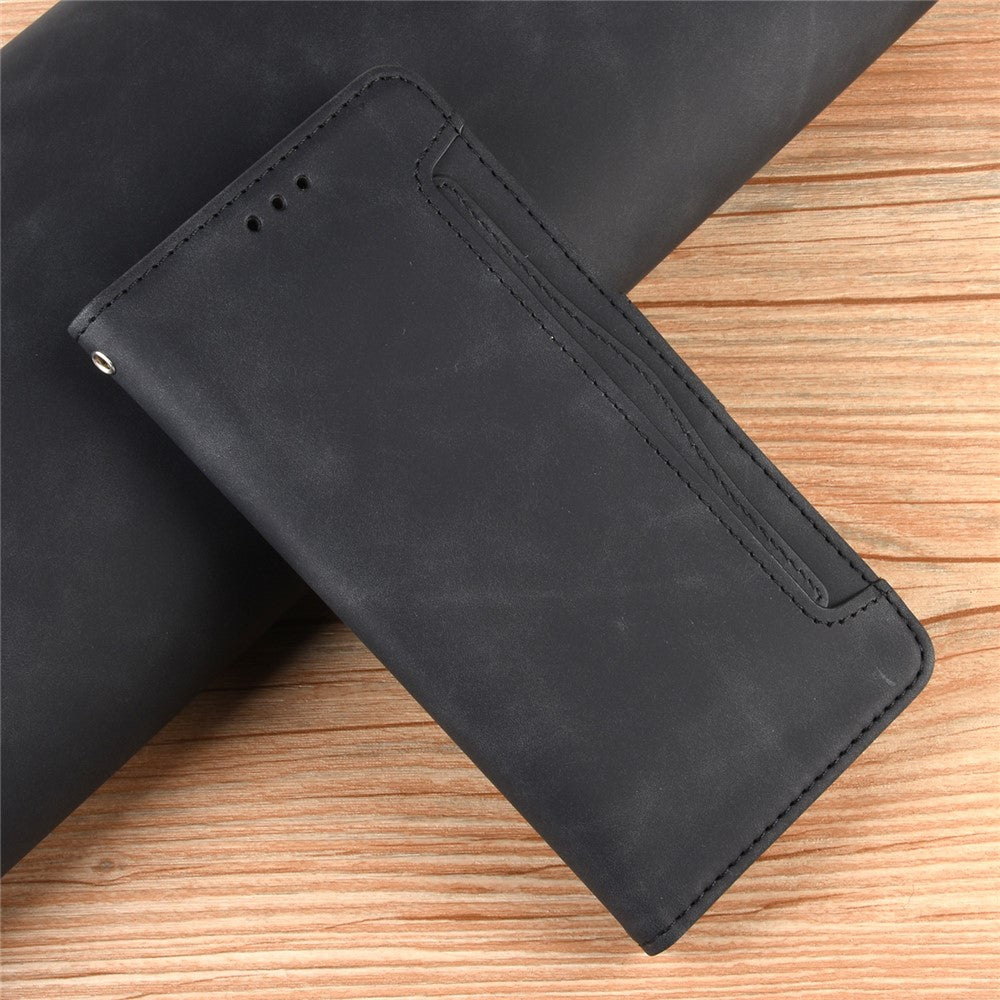 Multiple Card Slots Leather Shell Wallet Cell Phone Cover for OPPO A92s/Reno4 Z 5G with Multi-Angle Stand