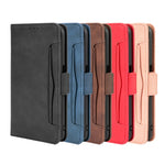 Multiple Card Slots Leather Shell Wallet Cell Phone Cover for OPPO A92s/Reno4 Z 5G with Multi-Angle Stand