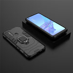 PC + TPU Finger Ring Kickstand Cover Hands-Free Viewing for Oppo A53/A32 (2020)