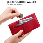 Zipper Pocket Leather Protector Wallet Case for OPPO Find X2 Neo/Reno3 Pro