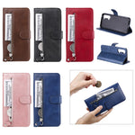 Wallet Zipper Pocket Leather Cover for Oppo Find X2 Lite/Reno3