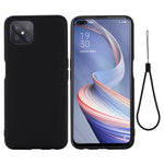 Liquid Silicone Cell Phone Cover with Strap for OPPO A92s