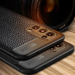 Blødt TPU-mobilcover med stødpuder i alle fire hjørner og litchi-tekstur til OPPO Reno 5 5G/Reno5 4G/Reno5 K/Find X3 Lite