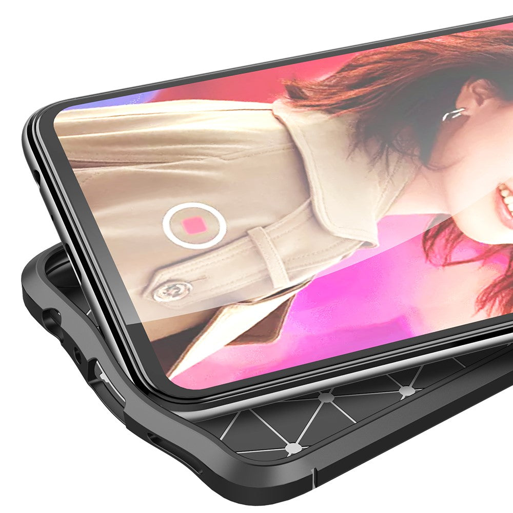 Blødt TPU-mobilcover med stødpuder i alle fire hjørner og litchi-tekstur til OPPO Reno 5 5G/Reno5 4G/Reno5 K/Find X3 Lite