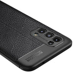 Blødt TPU-mobilcover med stødpuder i alle fire hjørner og litchi-tekstur til OPPO Reno 5 5G/Reno5 4G/Reno5 K/Find X3 Lite