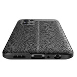 Blødt TPU-mobilcover med stødpuder i alle fire hjørner og litchi-tekstur til OPPO Reno 5 5G/Reno5 4G/Reno5 K/Find X3 Lite