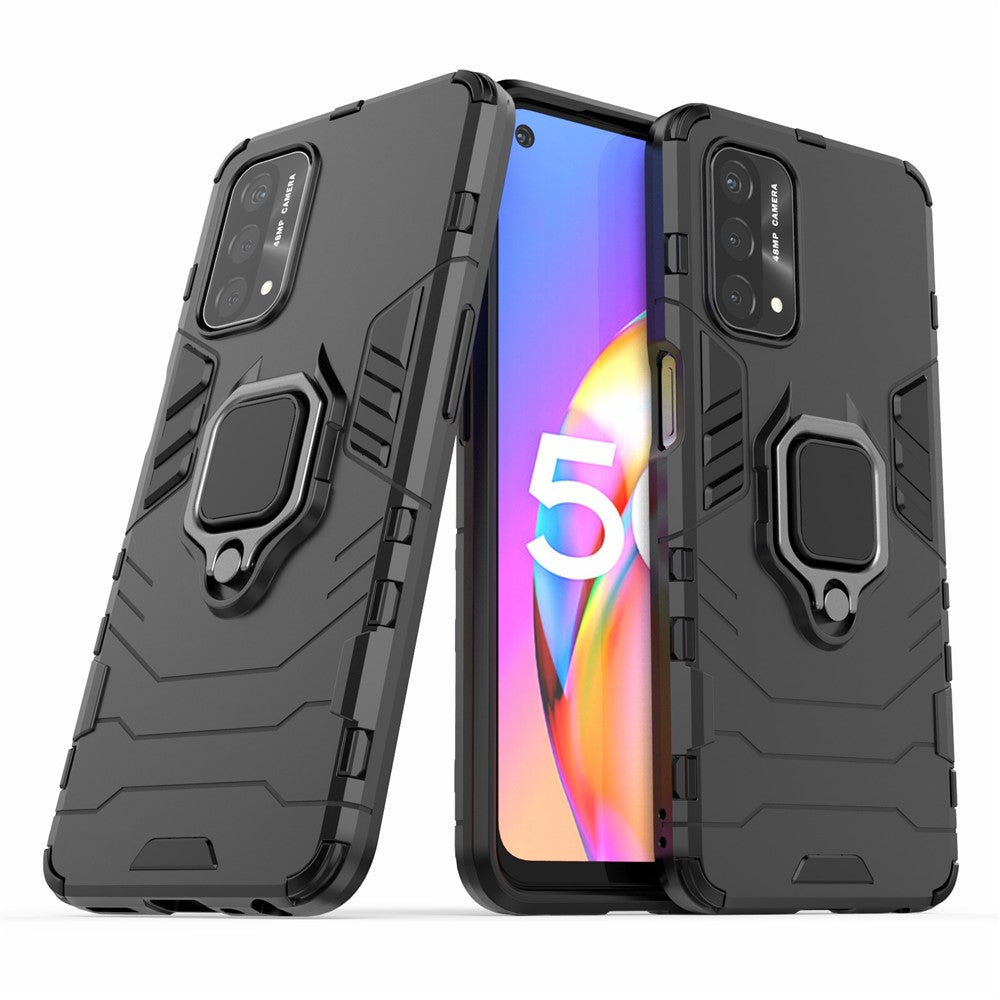 Cool Guard PC + TPU Hybrid Telefoncover med Stander til Oppo A93 5G