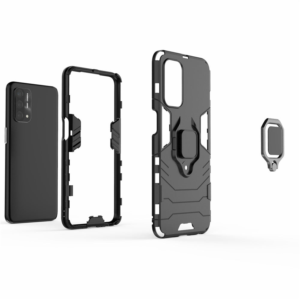 Cool Guard PC + TPU Hybrid Telefoncover med Stander til Oppo A93 5G