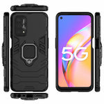 Cool Guard PC + TPU Hybrid Telefoncover med Stander til Oppo A93 5G