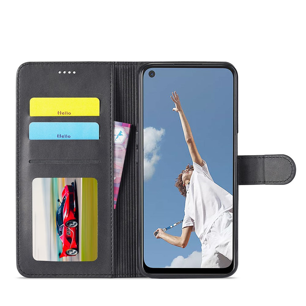LC.IMEEKE Wallet Stand Leather Shell Phone Cover Case for OPPO A52 / A72 / A92
