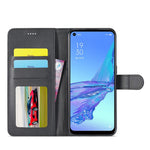 LC.IMEEKE Wallet Stand Leather Shell Cell Phone Cover Case for Oppo A32 (2020) / A33 (2020) / A53 (2020) / A53s