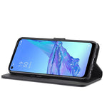 LC.IMEEKE Wallet Stand Leather Shell Cell Phone Cover Case for Oppo A32 (2020) / A33 (2020) / A53 (2020) / A53s