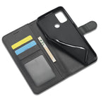 LC.IMEEKE Wallet Stand Leather Shell Cell Phone Cover Case for Oppo A32 (2020) / A33 (2020) / A53 (2020) / A53s