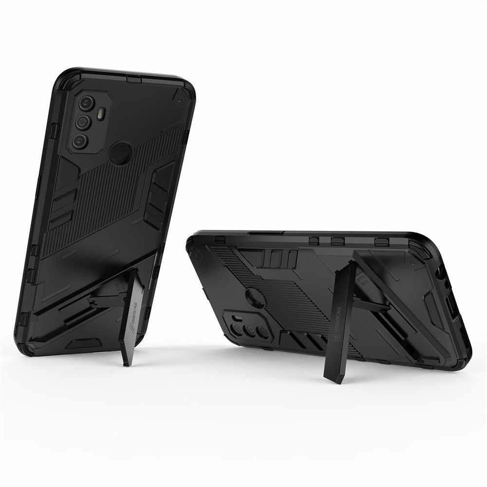 Stötsäkert PC + TPU Hybrid mobilskal med Stöd för Oppo A53 4G