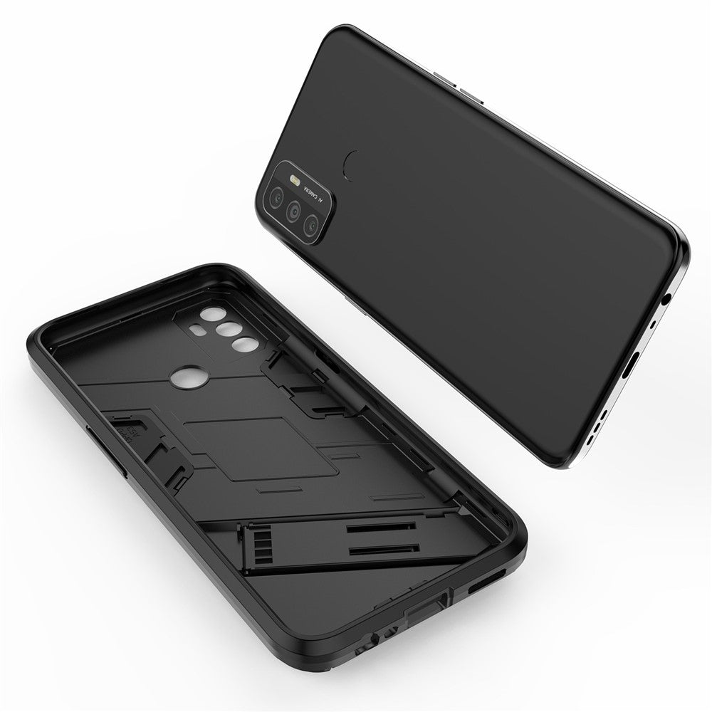 Stötsäkert PC + TPU Hybrid mobilskal med Stöd för Oppo A53 4G