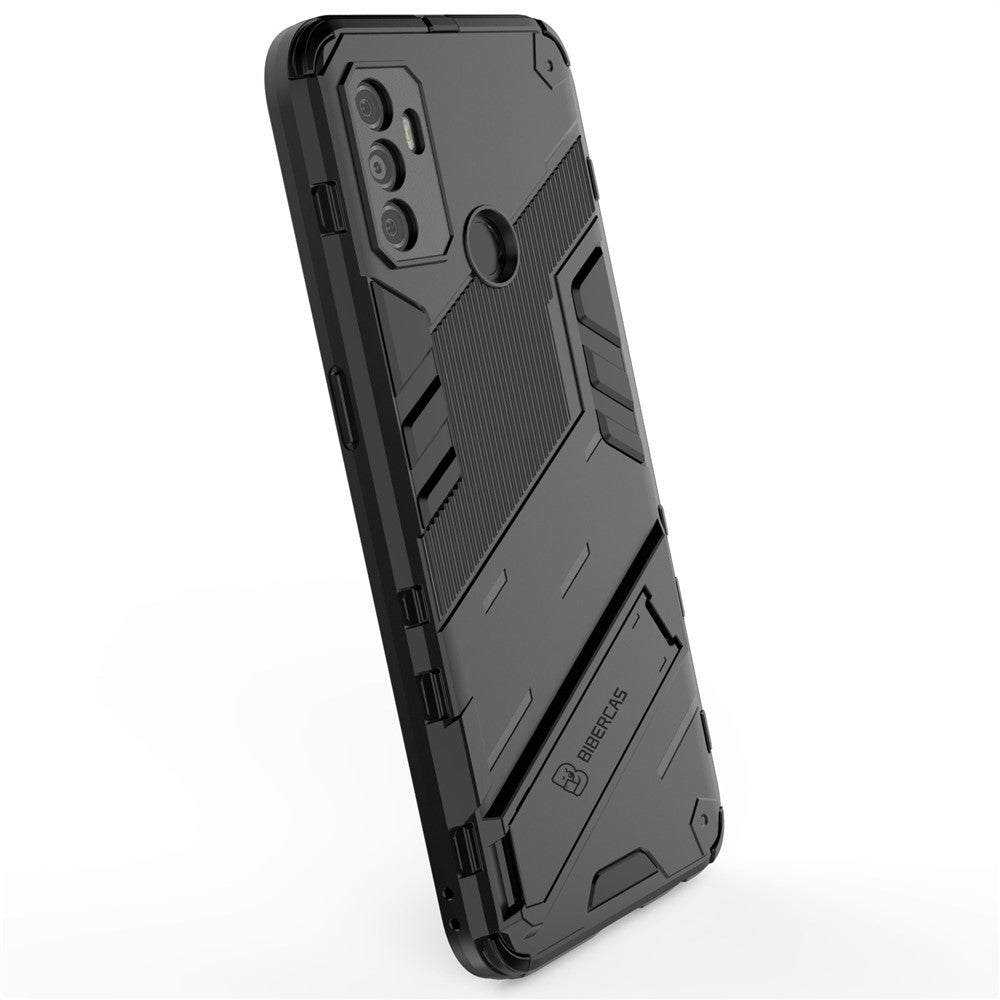 Stötsäkert PC + TPU Hybrid mobilskal med Stöd för Oppo A53 4G