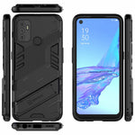 Stötsäkert PC + TPU Hybrid mobilskal med Stöd för Oppo A53 4G