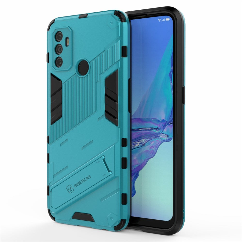 Stötsäkert PC + TPU Hybrid mobilskal med Stöd för Oppo A53 4G