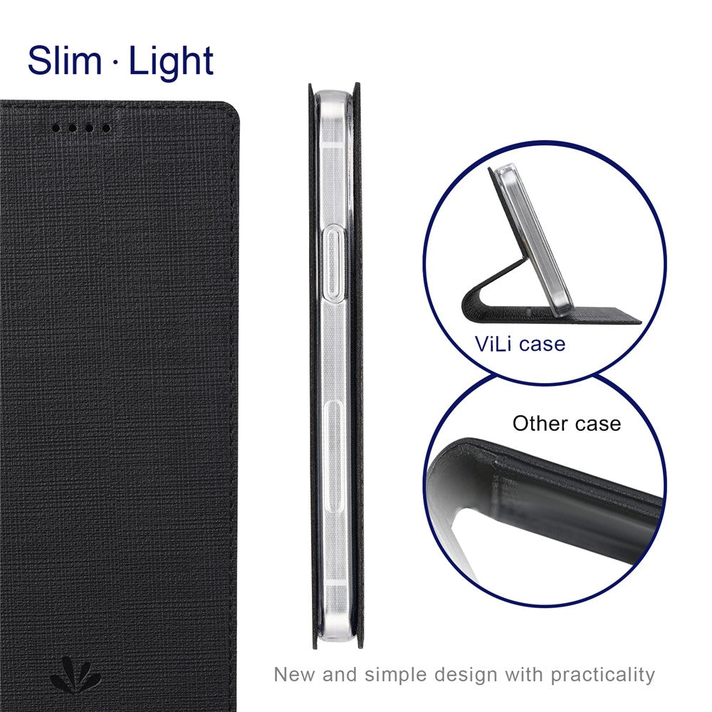 VILI DMX Series Card Holder Design Leather Stand Phone Cover Case for Oppo Find X3 Pro