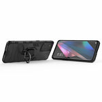 Cool Guard PC + TPU Combo Kickstand Hybrid Telefon Cover Etui til Oppo Find X3/X3 Pro