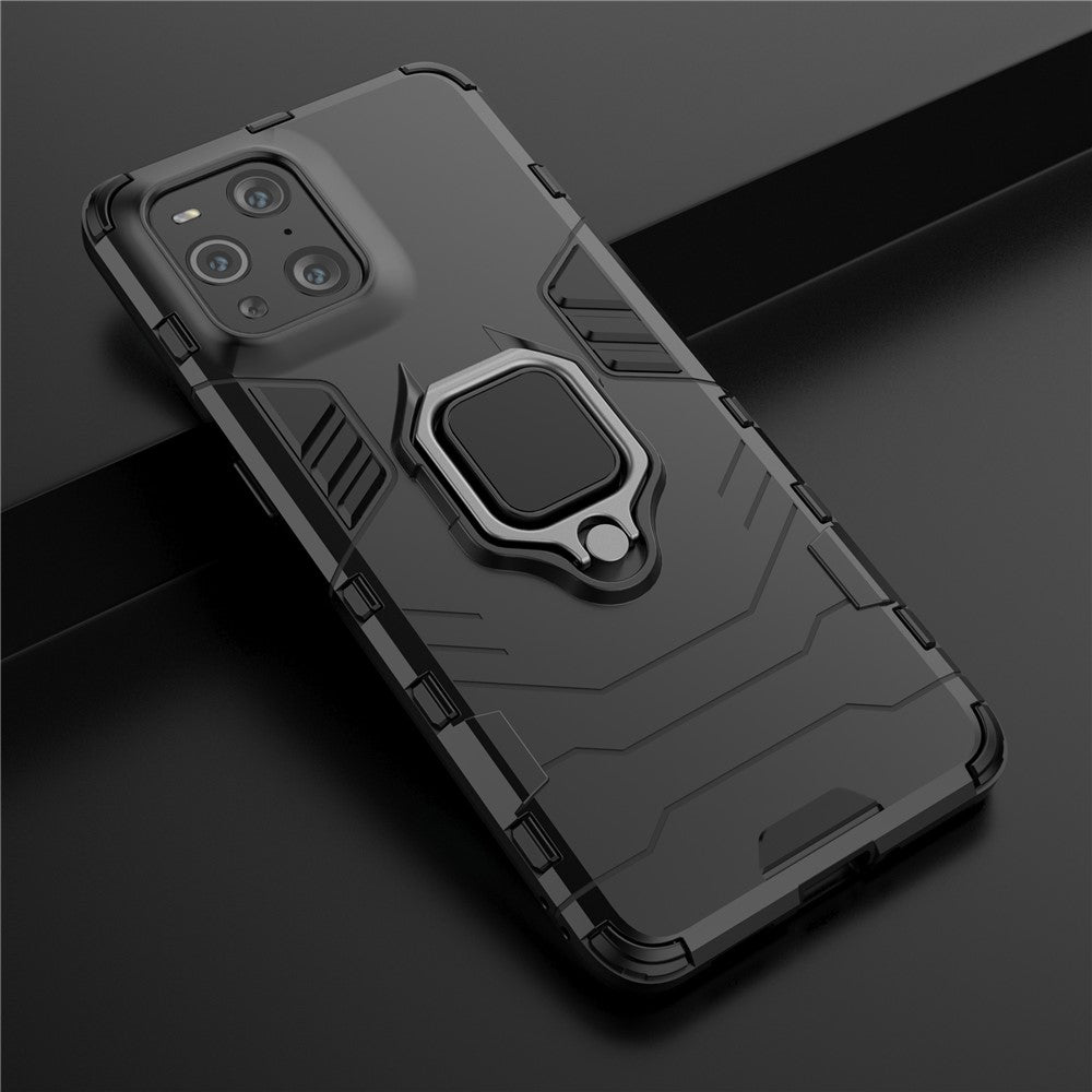 Cool Guard PC + TPU Combo Kickstand Hybrid Telefon Cover Etui til Oppo Find X3/X3 Pro