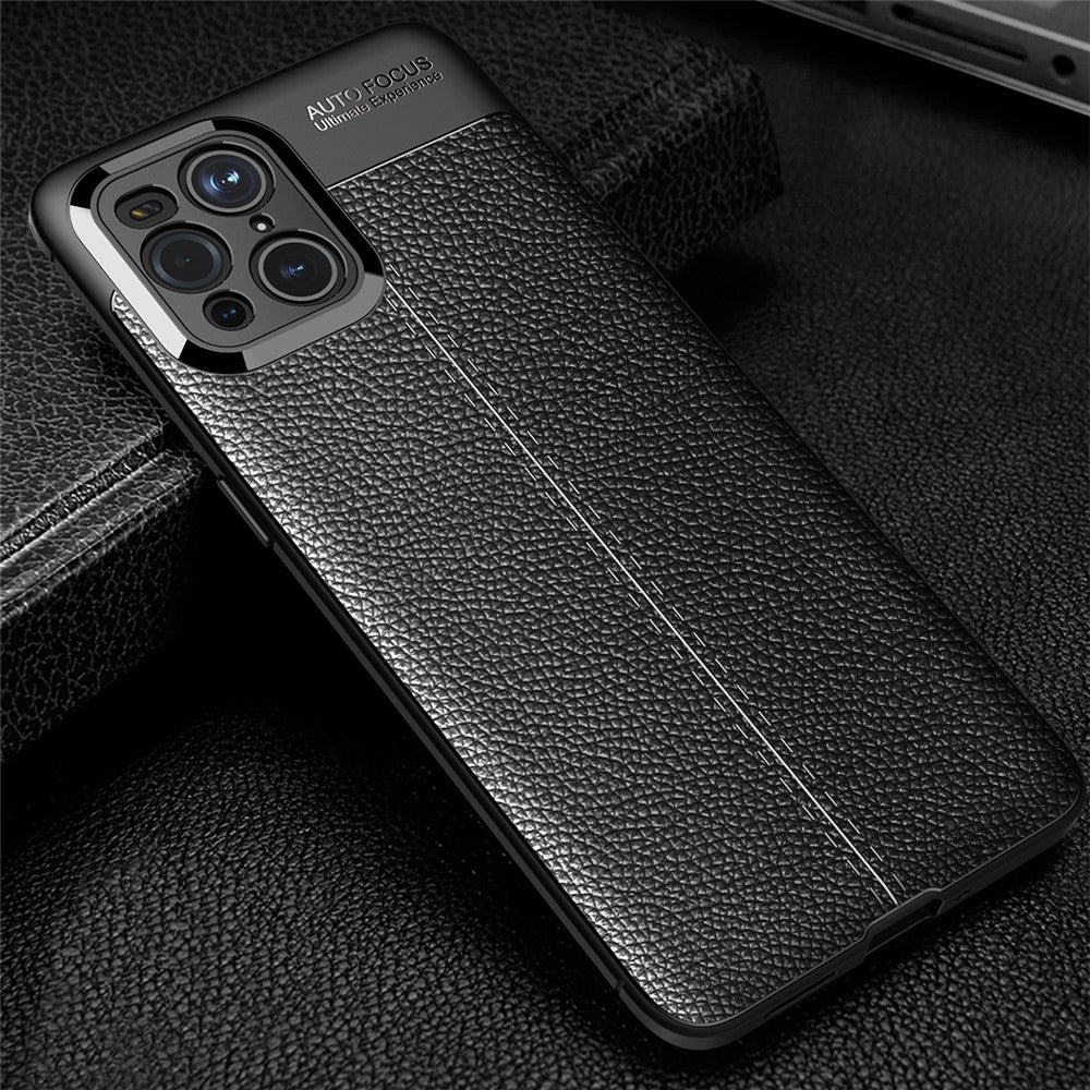 Litchi Texture Soft TPU Phone Case Protective Cover for Oppo Find X3 / X3 Pro