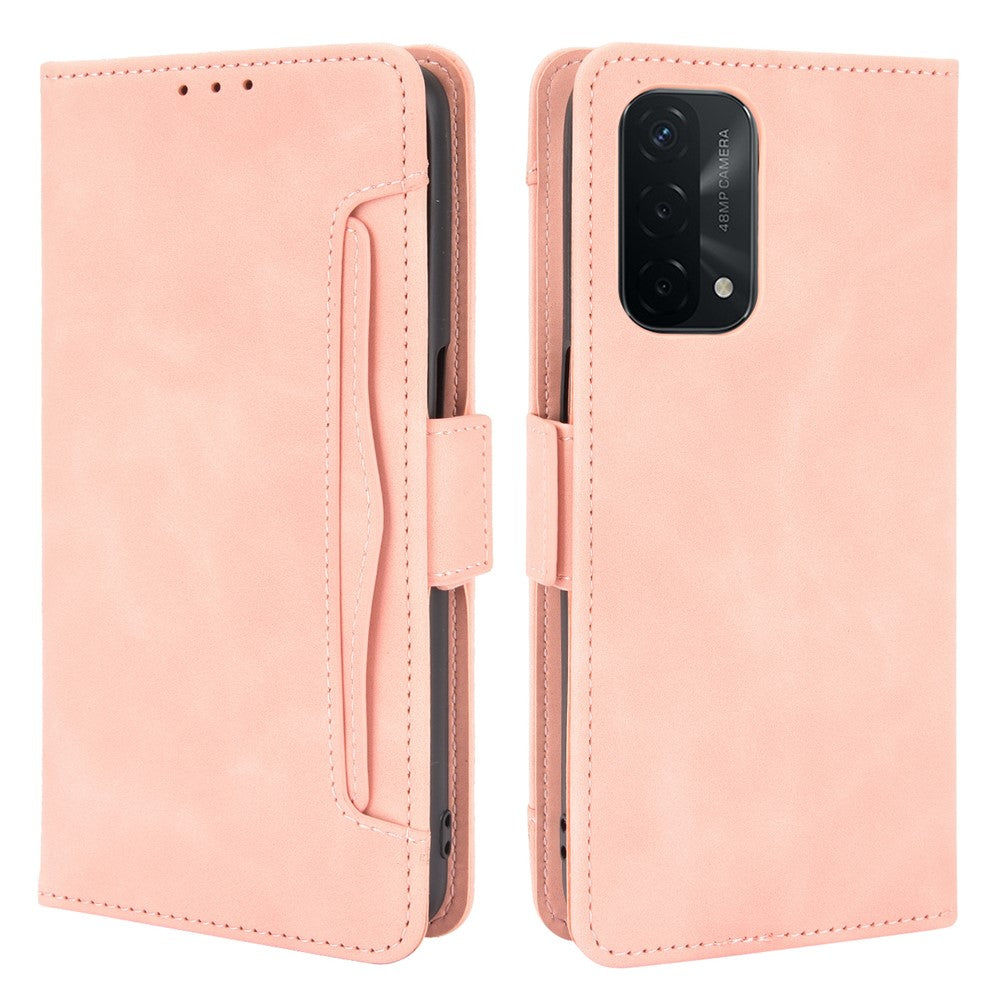 Leather Wallet Protective Case with Multiple Card Slots for Oppo A93 5G / A74 5G / A54 5G