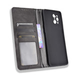 Magnetic Vintage Style Phone Case Wallet Stand Leather Cover for Oppo Find X3 / X3 Pro