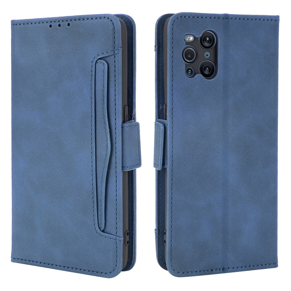Leather Wallet Protective Case with Multiple Card Slots for Oppo Find X3 Pro / Oppo Find X3