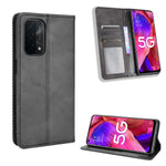 Magnetic Vintage Style Phone Case Wallet Stand Leather Cover for Oppo A93 5G / A74 5G / A54 5G