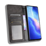 Vintage Style PU Leather Wallet Case for OPPO Reno5 Pro Plus/Find X3 Neo